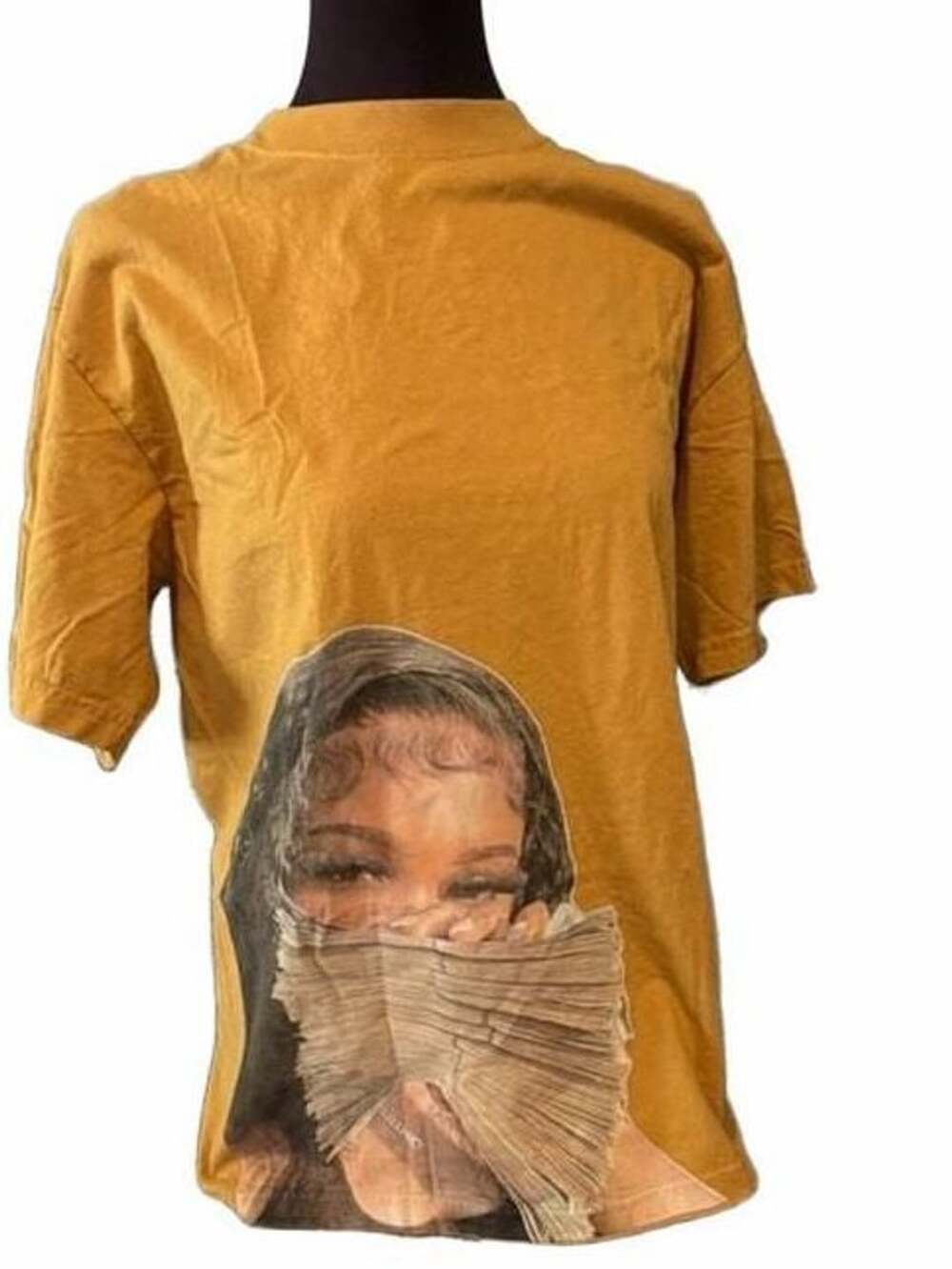 Shaka Wear Graphic Tee Size M Mustard Yellow